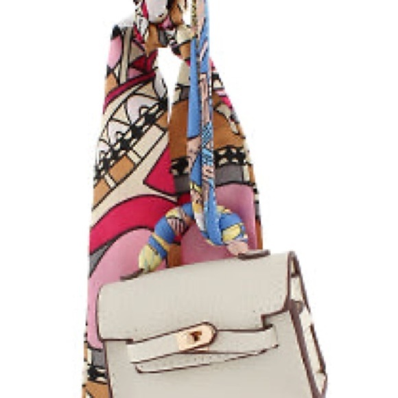 Lima Limon White Mini Bag Charm /Key Chain NWT - Picture 3 of 3